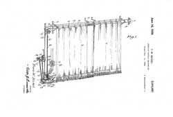 Patent image from a 1934 electric curtain track system