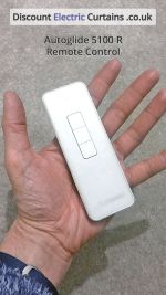 Autoglide 5100 R Wireless Remote Control being held for size