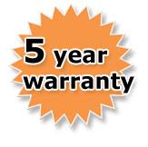 Five Year Warranty Logo